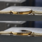 Gerald Genta 1980s Skeleton Diamond 18k Gold Convertible Bracelet G2098