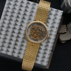 Gerald Genta 1980s Skeleton Diamond 18k Gold Convertible Bracelet G2098