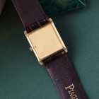 Piaget 1960-70s Tank Hobnail Guilloche 18k Yellow Gold Manual