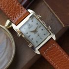 Gruen Vintage Tank 14k Gold 1950s