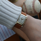 Gruen Vintage MLB All-Star Tank 14k Gold 1950s