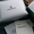 Movado 1970s Mirror Dial Two-Tone Rectangle White & Yellow Gold Box Papers Tag