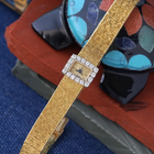 Piaget Ladies Tiny Diamond Yellow Gold Bracelet Watch 1970s