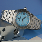 Audemars Piguet Royal Oak Ladies Blue Tapisserie Quartz  67600ST.OO.1210ST.02