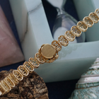 Rolex 1970s Concealed Ladies 14k Gold Cocktail Bracelet Watch