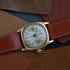 Movado 1920s Single Button Chronograph 18k Yellow Gold