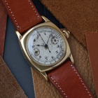 Movado 1920s Single Button Chronograph 18k Yellow Gold