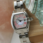 Cartier Roadster Ladies Mother of Pearl Steel W6206006 2000s