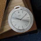 Rolex 1970s Cellini 3608 Pocket Watch 18k White Gold Manual Wind