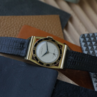 Hamilton 1940s Piping Rock Black Enamel 14k Yellow Gold