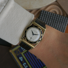 Hamilton 1940s Piping Rock Black Enamel 14k Yellow Gold