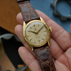 Rolex 1952-53 Oyster Perpetual Bubbleback 6085 Automatic 18k Yellow Gold