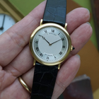 Breguet 1990s Classique Guilloche Automatic Ultra Thin 18k Yellow Gold 32mm