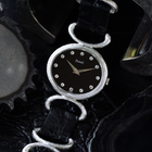 Piaget 1970s Onyx Diamond 9802D Belt Buckle 18k White Gold