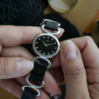 Piaget 1970s Onyx Diamond 9802D Belt Buckle 18k White Gold