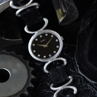 Piaget 1970s Onyx Diamond 9802D Belt Buckle 18k White Gold