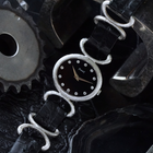 Piaget 1970s Onyx Diamond 9802D Belt Buckle 18k White Gold