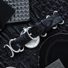 Piaget 1970s Onyx Diamond 9802D Belt Buckle 18k White Gold