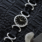 Piaget 1970s Onyx Diamond 9802D Belt Buckle 18k White Gold