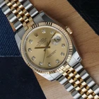 Rolex Datejust 36mm 116233 Champagne Diamond Dial Two-Tone Jubilee 2016