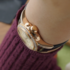 Girard Perregaux 1990s Lady Chronograph 8046 Diamond & Mother of Pearl Pink Gold Factory Service