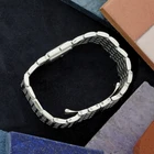 Cartier Panthere Ruban 2420 Blue Mother of Pearl Stainless Steel 2000s Quartz