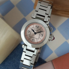 Cartier Mini Miss Pasha Pink Dial W3140008 Stainless Steel