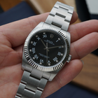 Rolex Oyster Perpetual 116034 Black Diamond Dial 36mm 2009 Automatic