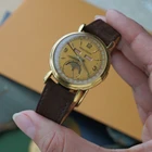 Jaeger LeCoultre Vintage Triple Date Moonphase 18k Yellow Gold