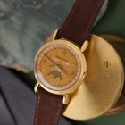 Jaeger LeCoultre Vintage Triple Date Moonphase 18k Yellow Gold