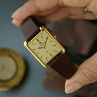 Vacheron Constantin 1990s Tank-Style Champagne Dial 18k Yellow Gold