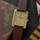 Vacheron Constantin 1990s Tank-Style Champagne Dial 18k Yellow Gold