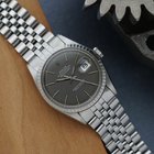Rolex Vintage Datejust Ref. 1603 Grey Dial Stainless Steel Jubilee, Circa 1972