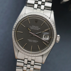 Rolex Vintage Datejust Ref. 1603 Grey Dial Stainless Steel Jubilee, Circa 1972