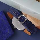 Rare Patek Philippe Ellipse 3930A Stainless Steel Blue Diamond Dial Watch