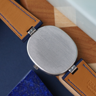 Rare Patek Philippe Ellipse 3930A Stainless Steel Blue Diamond Dial Watch