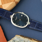 Rare Patek Philippe Ellipse 3930A Stainless Steel Blue Diamond Dial Watch