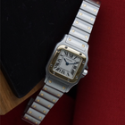 Cartier Santos Galbee Small Two Tone Quartz Watch Steel Gold 2009 Papers
