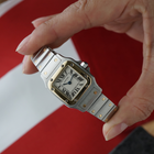 Cartier Santos Galbee Small Two Tone Quartz Watch Steel Gold 2009 Papers