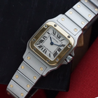 Cartier Santos Galbee Small Two Tone Quartz Watch Steel Gold 2009 Papers