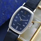 Rolex Precision 2648 Vintage 18k White Gold Blue Dial Manual Wind Watch 1968-69