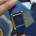 Cartier Must de Cartier Tank Blue Dial Vermeil Manual Wind 1970s