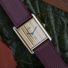 Cartier Must de Cartier Tank Tricolor Dial Vermeil Manual Wind 1980s