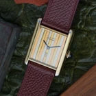 Cartier Must de Cartier Tank Tricolor Dial Vermeil Manual Wind 1980s