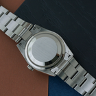 Rolex Day-Date 118209 18k White Gold Silver Roman Dial Oyster Bracelet Box Papers 2001