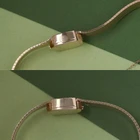 Vintage Rolex 14K Gold Diamond Cocktail Watch Integrated Bracelet Manual Wind