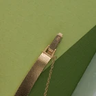 Vintage Rolex 14K Gold Diamond Cocktail Watch Integrated Bracelet Manual Wind