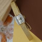 Rolex Vintage 14k Yellow Gold Diamond Cocktail Bracelet Watch