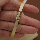 Rolex Vintage 14k Yellow Gold Diamond Cocktail Bracelet Watch