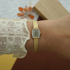 Rolex Vintage 14k Yellow Gold Diamond Cocktail Bracelet Watch